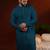 Teal chikankari kurta pajama