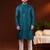 Teal embroidery kurta pajama