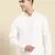 Off white cotton dori embroidered kurta pajama