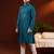 Teal embroidery kurta pajama