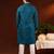Teal embroidery kurta pajama