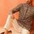 Beige batik print kurta