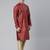 Scarlet red banarasi fesive kurta pajama
