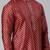 Scarlet red banarasi fesive kurta pajama