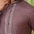 Earthy purple printed kurta pajama with abla embroidery
