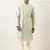Pistachio green embroidery angrakha kurta pajama