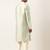Pistachio green embroidery angrakha kurta pajama