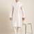 Light pink embroidered kurta pajama