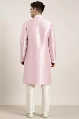 Pink embroidered kurta pajama