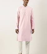 Light pink  cotton kurta pajama