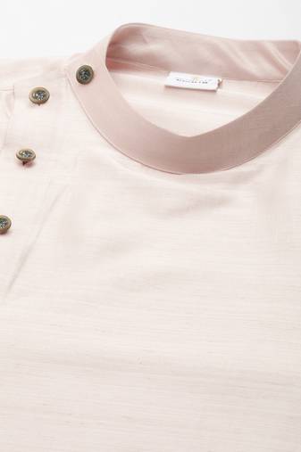 Light pink drape kurta pajama