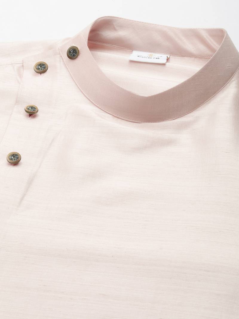 Light pink drape kurta pajama