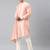Dark pink drape kurta pajama