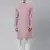 Pink design asymmetrical kurta pajama