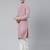 Pink design asymmetrical kurta pajama