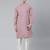 Pink design asymmetrical kurta pajama