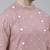 Pink design asymmetrical kurta pajama