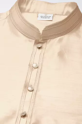 cream embroidered kurta pajama