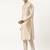 cream embroidered kurta pajama