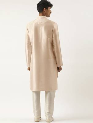 cream embroidered kurta pajama 4