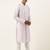 Light pink embroidery angrakha kurta pajama