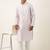 Light pink embroidery angrakha kurta pajama