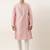 Pink silk mirror embroidered kurta pajama