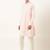 Light pink pintux cotton side open kurta pajama