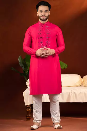 Mirror embroidery kurta pajama