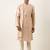 Peach embroidery angrakha kurta pajama