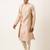 Peach embroidery angrakha kurta pajama