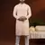 Peach chikankari kurta pajama