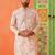 Peach printed kurta pajama