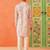 Peach printed kurta pajama