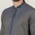Navy jacquard embroidered kurta pajama