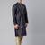 Navy banarasi fesive kurta pajama