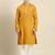 Mustard twill weave cotton kurta  set