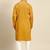 Mustard twill weave cotton kurta  set
