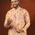 Gold zigzag multicolor ceremonial kurta pajama
