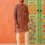 Satin printed kurta pajama