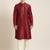 Maroon embroidered kurta pajama