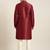 Maroon embroidered kurta pajama