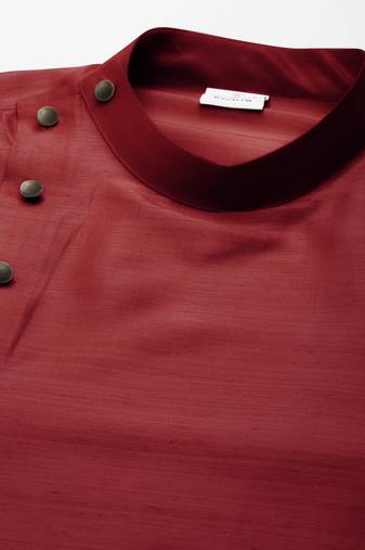 Maroon drape kurta pajama