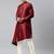 Maroon drape kurta pajama