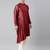 Maroon drape kurta pajama