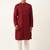 Maroon embroidery angrakha kurta pajama