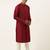 Maroon embroidery angrakha kurta pajama