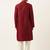 Maroon embroidery angrakha kurta pajama