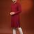 Maroon chikankari kurta pajama