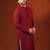 Maroon chikankari kurta pajama
